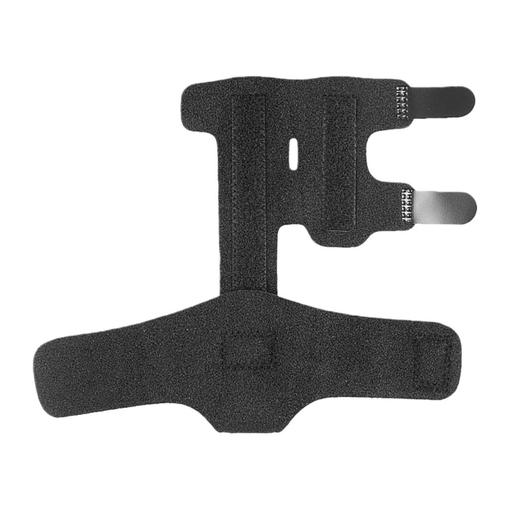 1 Stück Verstellbarer Doppelfinger-Fixiergurt mit Aluminiumplatte Fingerorthese Fingerstütze Schnappfinger-Schiene Handgelenkschutz