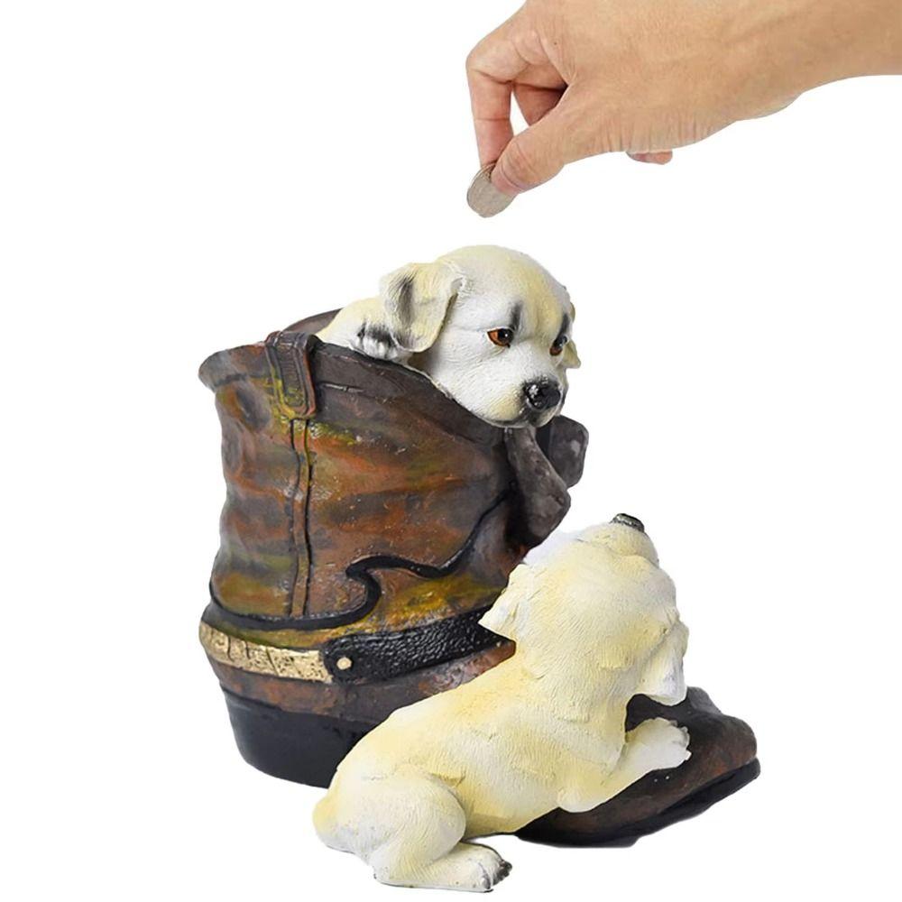 Decorative Dog Piggy Bank Large Capacity Zodiac Dog Ornaments Cute Cartoon Money Boxes  Home Decor