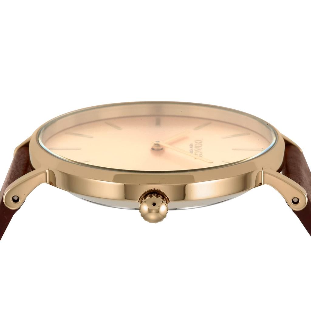 PERRY Gold Dial Stainless Steel Quartz 36MM Watch 14503331 Brown [Coach] Women's [Item]