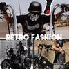 Deutscher Stil Motorrad Halbhelm Open Face Cruiser Chopper Biker Totenkopfkappen Helm Fahrradschutzkappen
