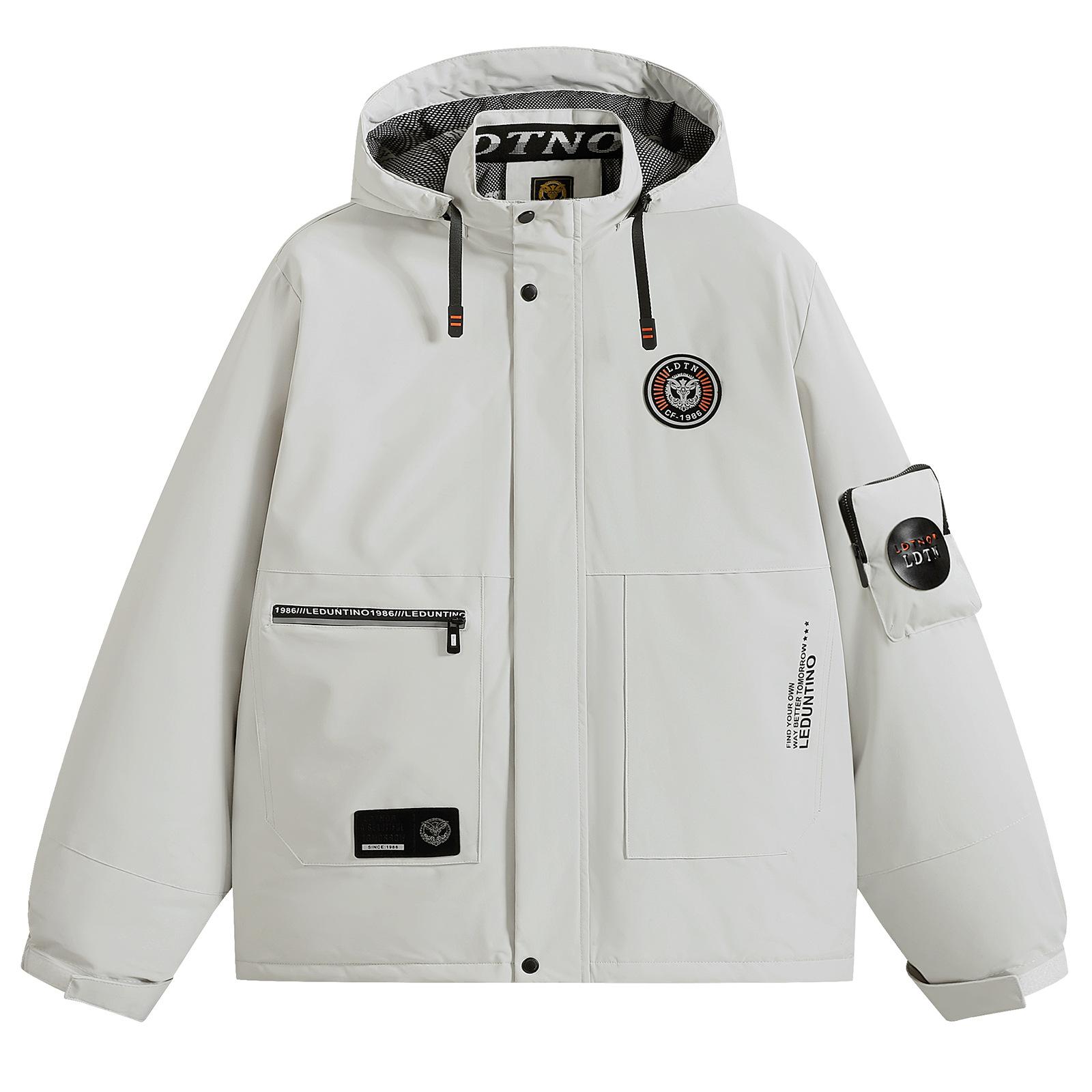 

New Winter Men s Parka Hooded Thickened Cotton Coat Cotton Jacket Casual Fashionable Jacket Men XXS