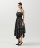 Meuameu Stitch Strap Pleated Dress