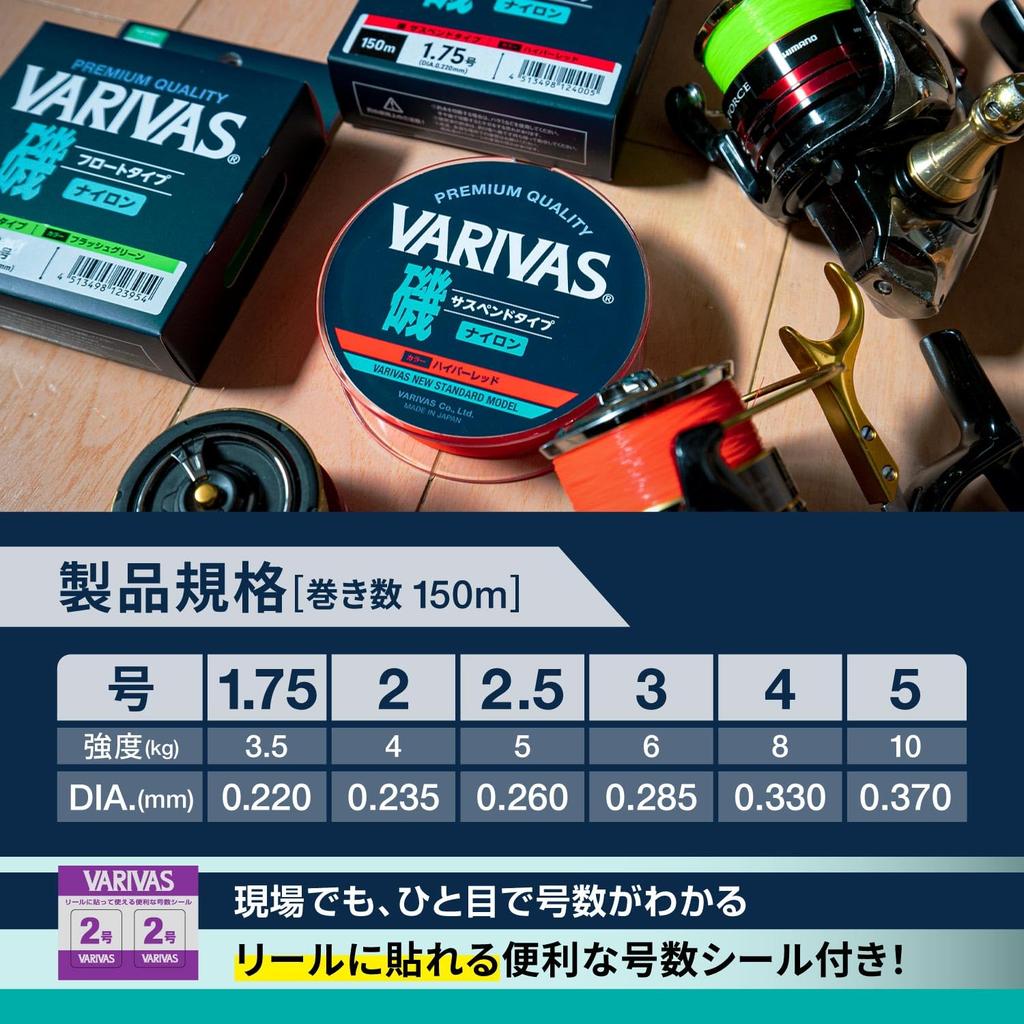 VARIVAS Iso Suspend 150m Hyper Red 3.0