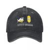 Mr Sparkle Fish Bulb Graphic Demin Trucker Hat Breathable Design Caps Men Cap Man Summer