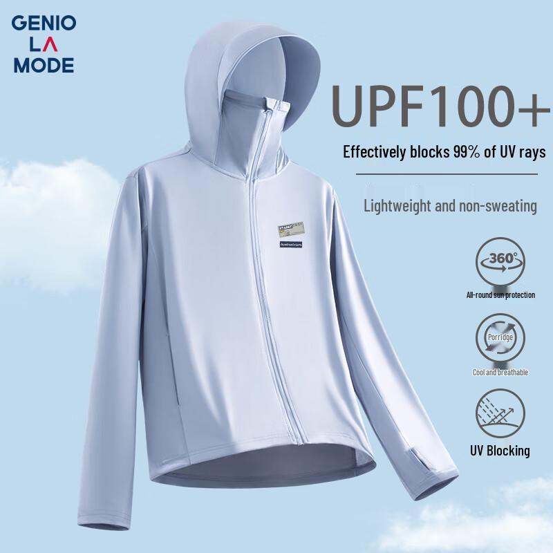 

Men s GENIOLAMODE UPF100+ Cooling Sun Protection Hoodie M