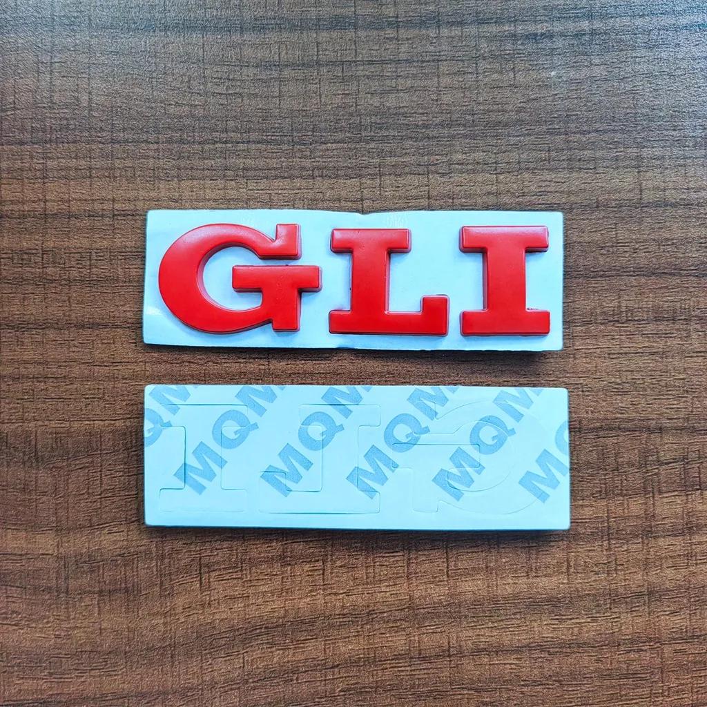 Golf 3 4 MK3 MK4 2026 Hot For VW VOLKSWAGEN 3d Metal Red Logo GLI Emblem Letters Car Trunk Badge Decal For Volkswagen Bora VW Je