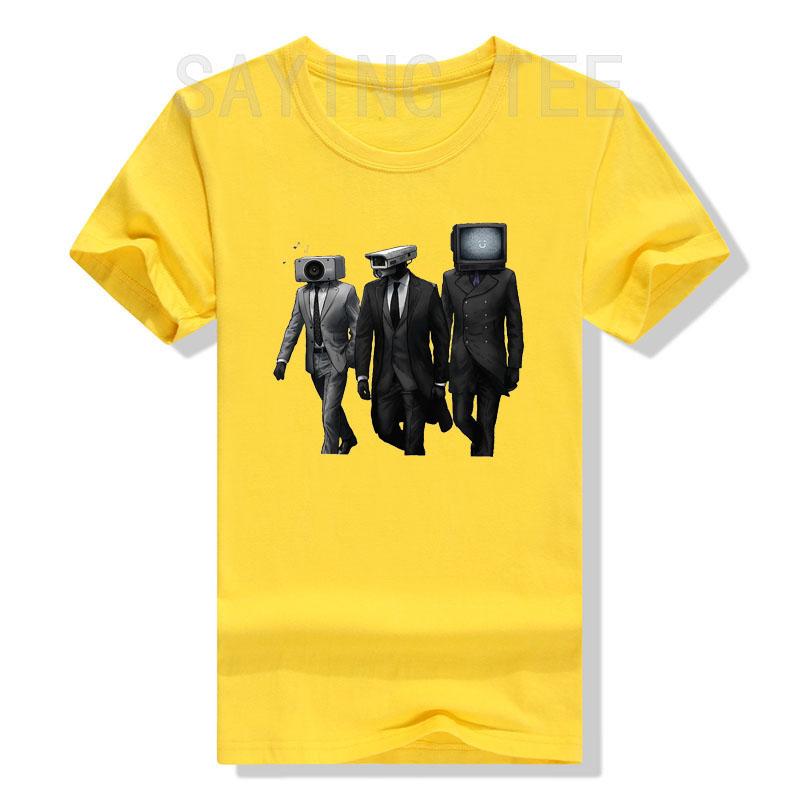 Cameraman, Speakerman, TVman, Skibidi Toilet Meme Game Gifts T-Shirt Humor Funny Graphic Tee Tops Short Sleeve Blouses Apparel