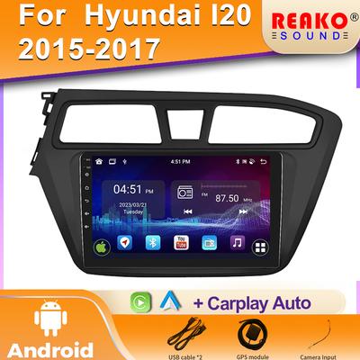 Pour Hyundai I20 2015 - 2017 Conduite à Gauche Lecteur Multimédia 2 DIN WIFI Navigation Autoradio GPS Unité Principale Autoradio Android Stéréo