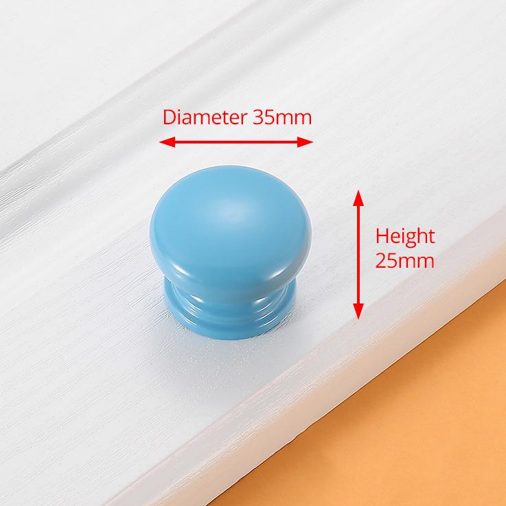 KAK Children Wooden Cabinet Knobs and Handles Kitchen Door Handles Macaron Wardrobe Cupboard Handle Drawer Knobs Furniture Pulls