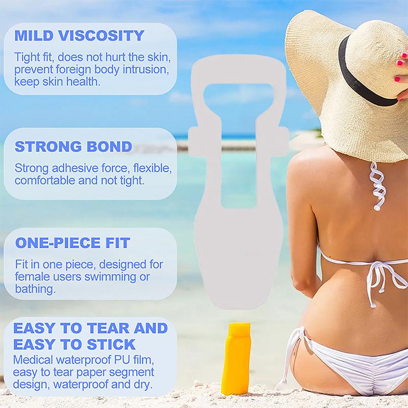 Women Waterproof Private Patches Prevent Dirts Skin Friendly Private Stickers For Swimming Women Swimming Private Stickers