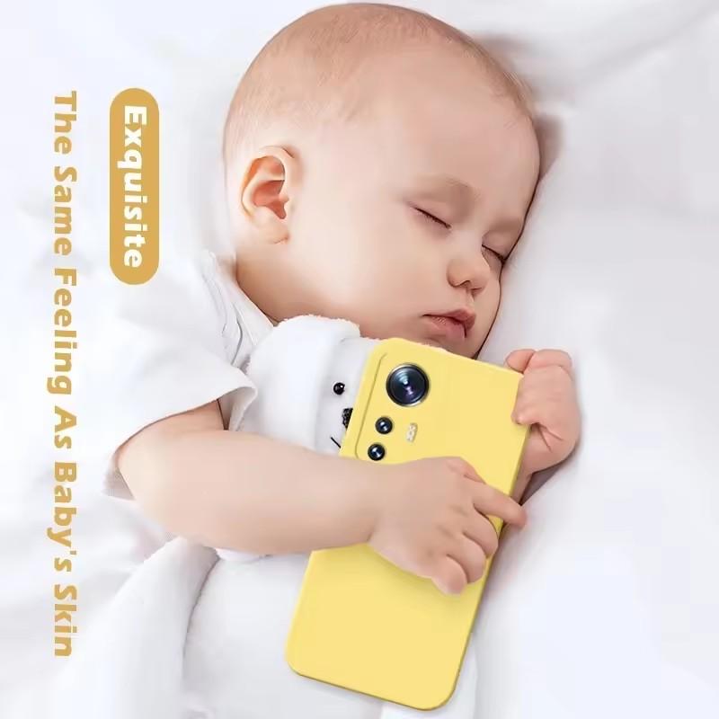 Luxury Original Liquid Silicone For XiaoMi Mi 12 Lite 12X Mi12 11T 11T Pro 13T 12 13 14 13T Pro Global Square Case