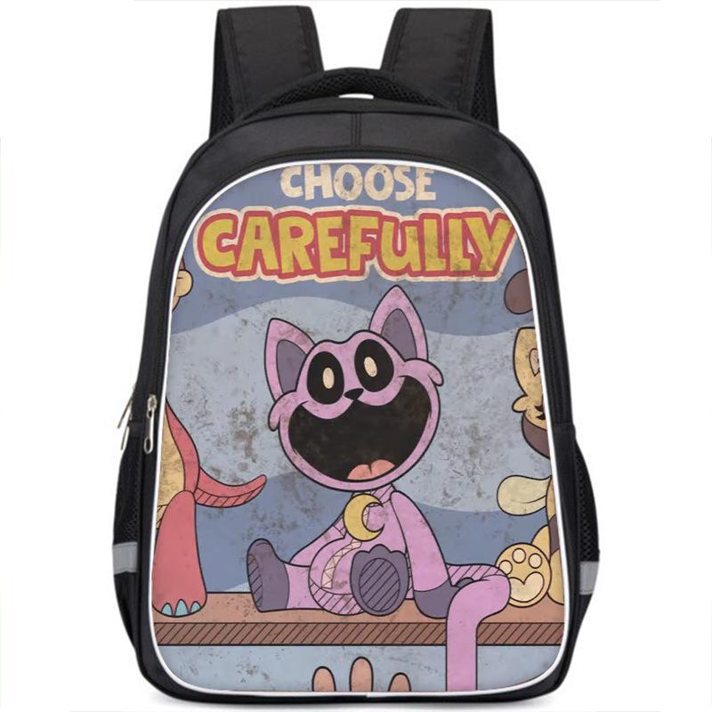 Catnap (Poppy Playtime) Backpack, Student Backpack, Smiling Critters Backpack
