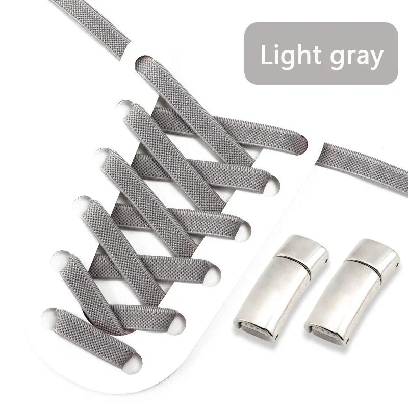 Magnetic Shoe Laces Clip Flat Elastic Stretch Laces Sneakers Lazy No Tie Shoelaces Woman Men Children Casual Shoelace for