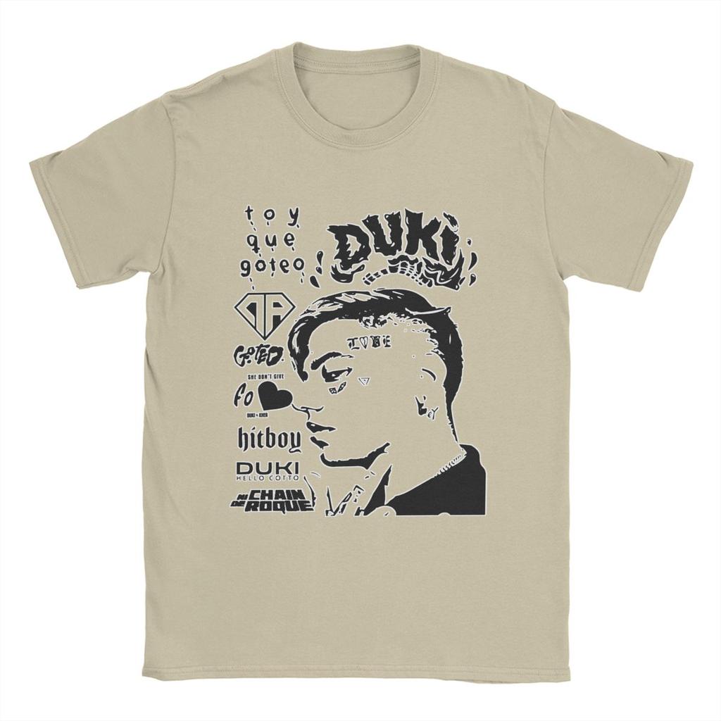 Rock Star Duki Rapper Music T Shirts for Men 100% Cotton Fashion for Male T-Shirt Crewneck Tees Tops Graphic Printed