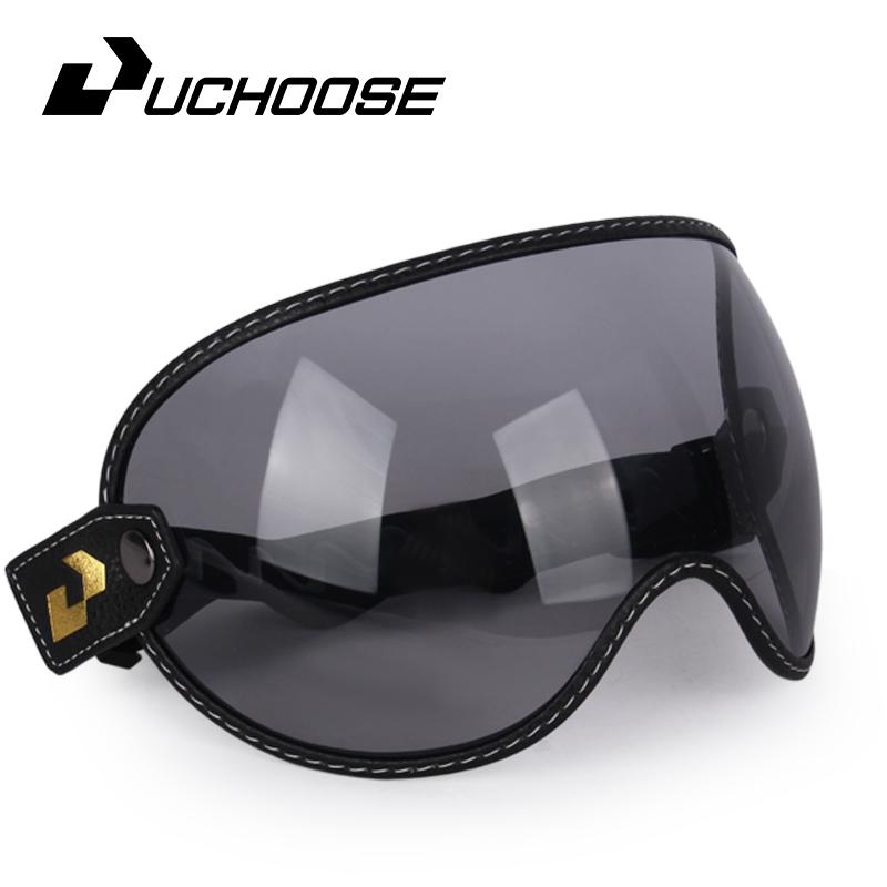 Retro Motorcycle Goggles Bubble Visor Outside Riding UV Protection Windshield Colorful Vintage for Half Face Helmets2