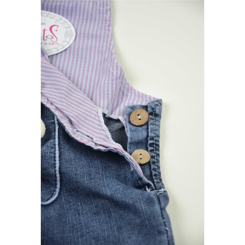 Set salopet pentru ursuleț pentru fete