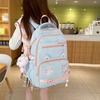 Japanese ins wind soft girl cute girl backpack large capacity junior high school backpack multi-compartment lightweight backpack
