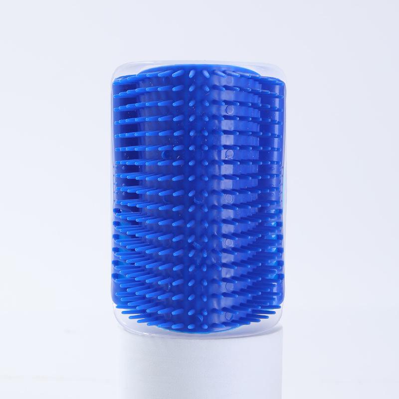 

Резинка для волос в виде кошачьего угла, удаляет плавающую шерсть, не повреждая кожу, игрушка для питомца для щекотания углов, поглаживания кошек, массажная щетка AL-WJ0034- [Boxed] синий