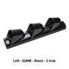 Supporto per Pod Portastrumenti Universale per Auto 52/60mm Montaggio su Montante A Triplo 3 Fori Pod per Strumenti Tazza per Strumenti Cruscotto ABS Nero Accessorio per Auto
