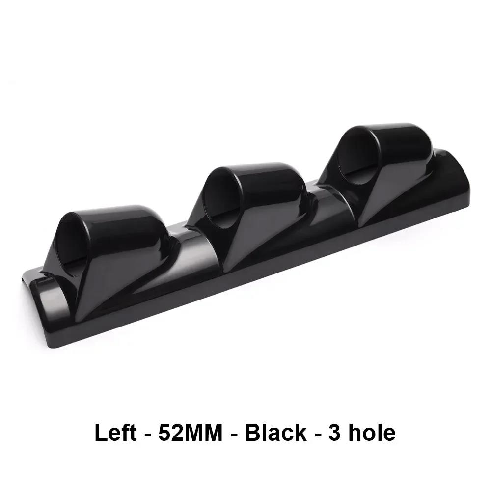 Supporto per Pod Portastrumenti Universale per Auto 52/60mm Montaggio su Montante A Triplo 3 Fori Pod per Strumenti Tazza per Strumenti Cruscotto ABS Nero Accessorio per Auto