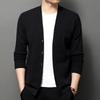 Men's Business Casual Solid V-Neck Knitted Cardigan