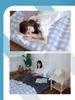 JILONG Double Size Inflatable Air Mattress with Flocked Surface for Home and Outdoor Use