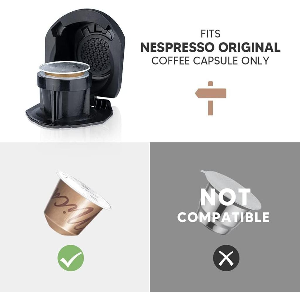 Coffee Capsule Pod Converter for NS Original Capsules, Reusable Coffee Pods Adapter Refill Coffee Capsule Converter Holder Compatible with Dolce Gus