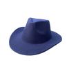 Cross-Border Hot-Selling New Western Cowboy Hat Felt Top Hat British Retro Jazz Hat Manufacturer Wholesale Supply Is Stable
