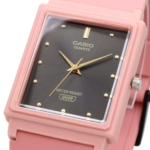 Casio Analog Watch MQ-38UC-4A Matte Salmon Pink with Urethane Strap and Rectangular Face, Unisex, Overseas Model