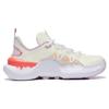 Li Ning Wade Essence Comfortable Slip Resistant Abrasion Resistant Low Top Casual Shoes Women's White Purple Pink ABCT050-3