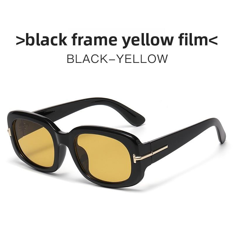 Stylish Frame Square Sunglasses With Uv400 Protection For Fashionable Travel And Outdoor Activities