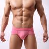 Mens Double Thong Cotton Boxers  Briefs Shorts Soft Bodybuilding Pouch Underpants