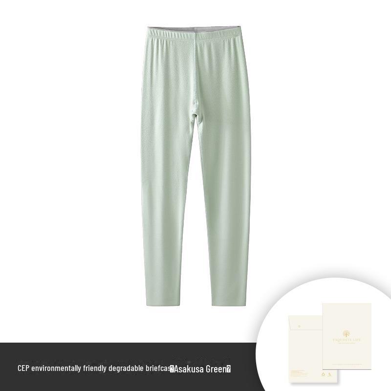 

Женский термокостюм с высоким воротником - плюс бархат, однотонный, сохраняющий тепло, коллекция осень/зима. Pants, XL