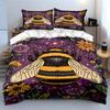 Bee, flowers, stars, leaves. Bedding sets Duvet cover sets Duvet covers Pillowcases(1* Duvet Cover 2* Pillowcases without duvet insert)