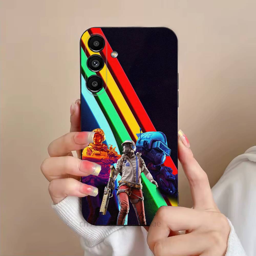 

HOT GAME A-ARC Raiders Phone Case For Samsung S25,24,21,22,23,S30,Ultra,S20,Plus,Fe,Lite,Note,S10,S9,Black Soft Shell SamsungS21ULTRA