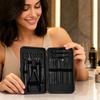 18-Piece All-Black Nail Clipper Set with Manicure and Pedicure Tools