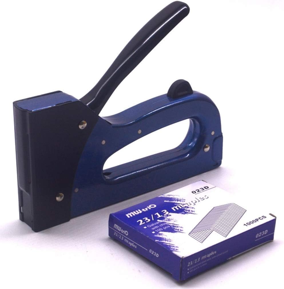 SONTAKUKOU Staple Staple Gun with Replacement Hand Powerful Staple Gun for Leather 1 Gun Tacker 1000 12mm Staples Gun, Staples, Tacker, Repair,