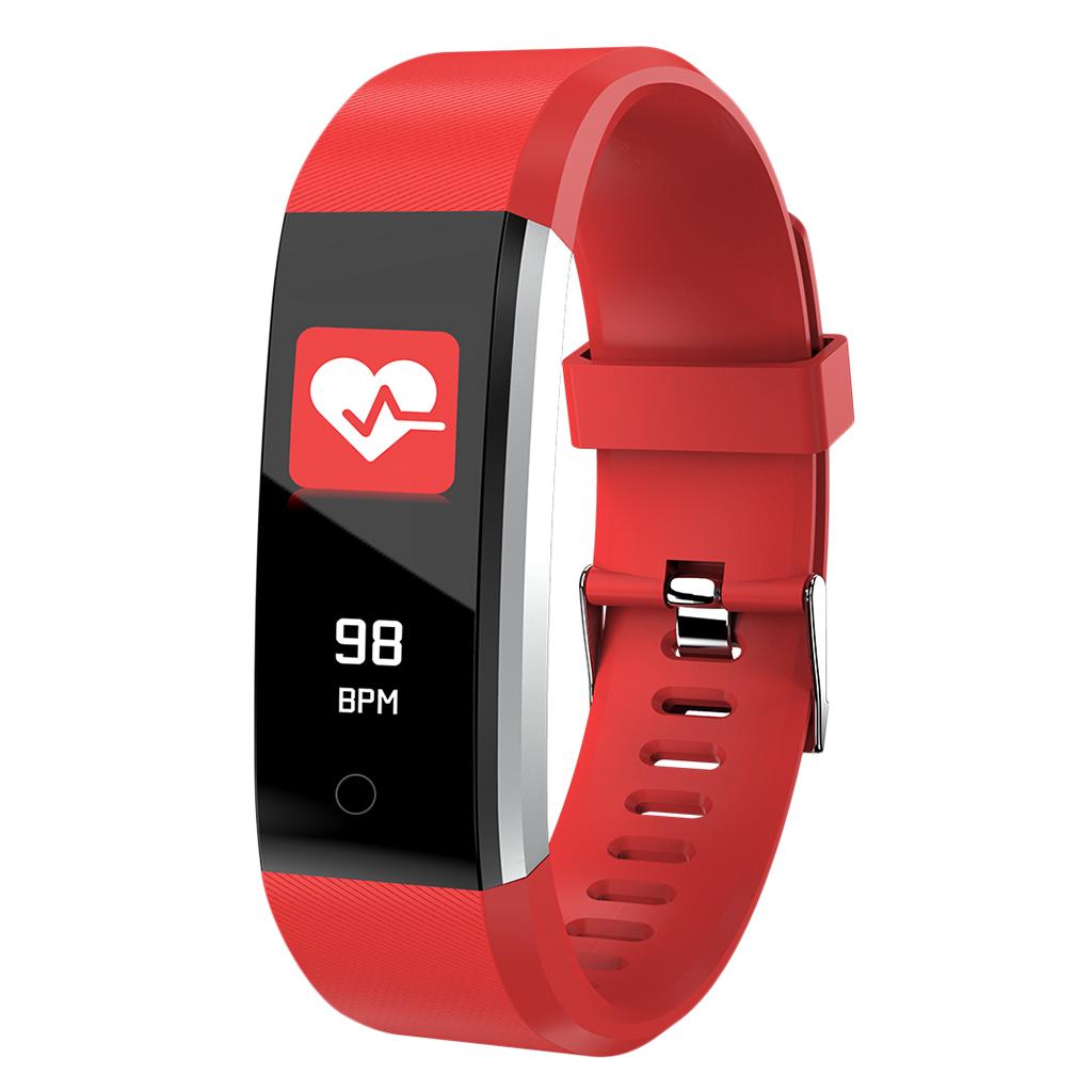 Buy 115 Plus Colorful Screen Heart Rate Monitoring Smart Bracelet Black