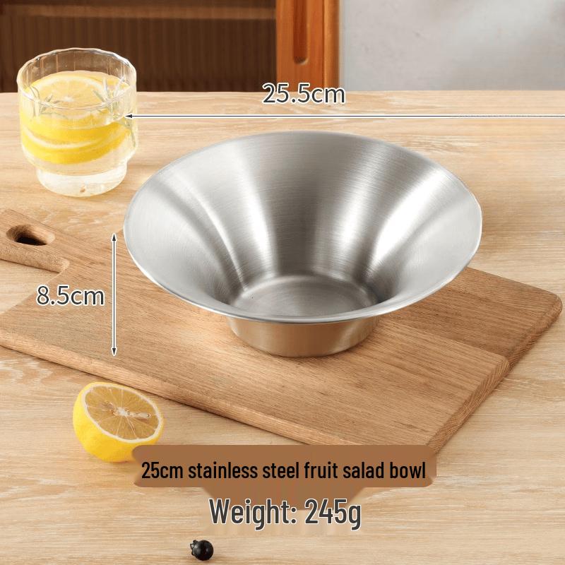 ZISIZ Stainless Steel Divided Serving Bowl