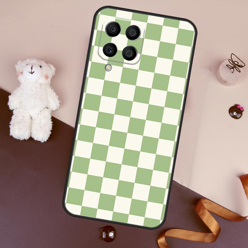 Checkerboard Checkered Board Case For Samsung Galaxy M11 M31 M21 M53 M13 M32 M52 M15 M35 M55 M14 M34 M54 M06 M16 M36 M56