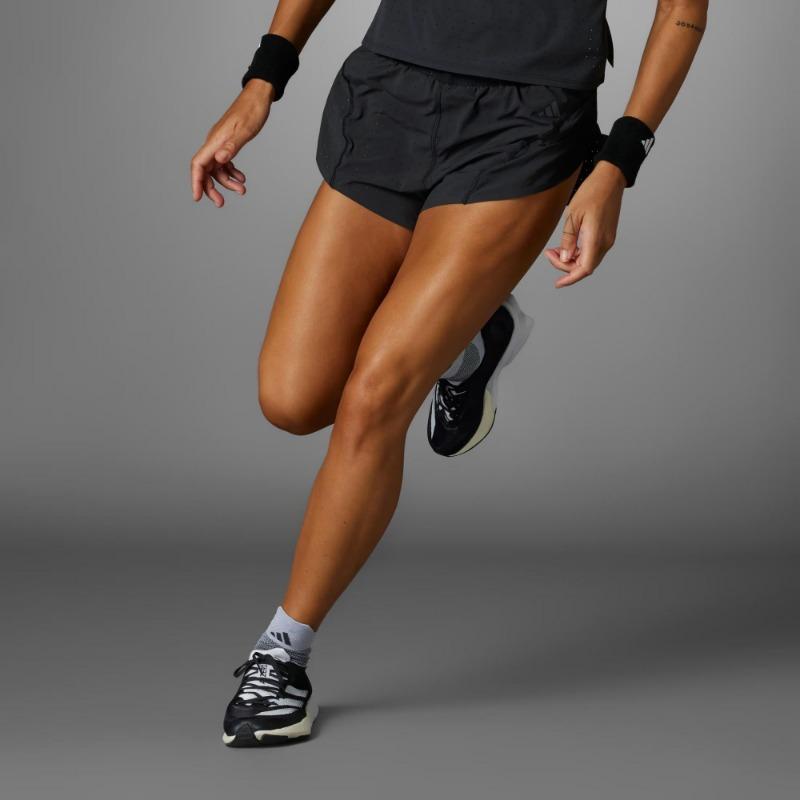 adidas Women's Adizero Running Split Shorts Black IK9708