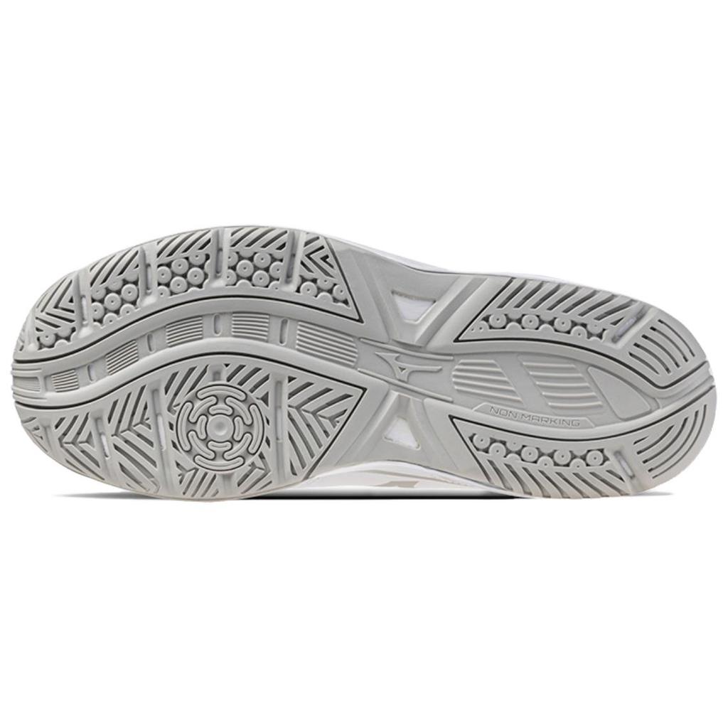 Mizuno Break Shot 5 Ac Comprehensive Training Fashion Shock Absorption Non-Slip Wear-Resistant Tennis Shoes Unisex Sneakers White Gray 61GA252603