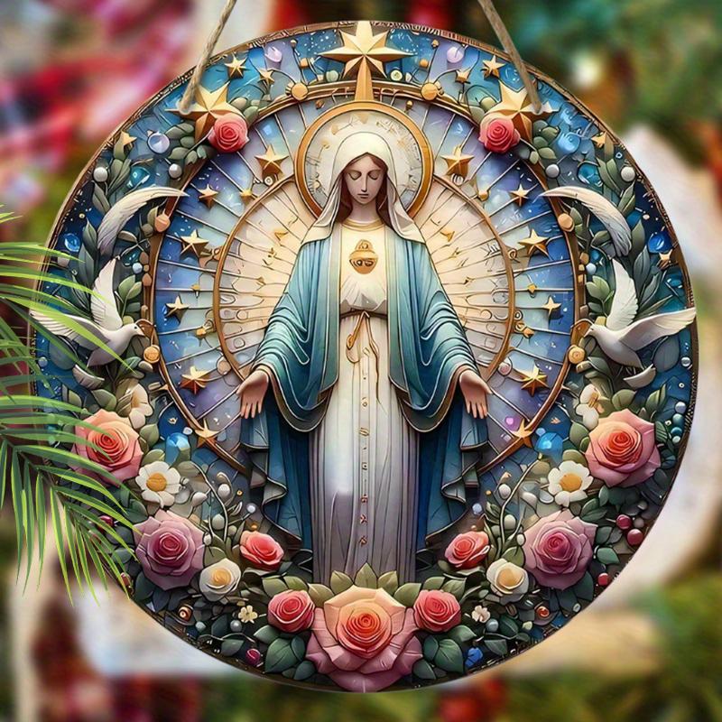 Mønsteret er et engelanheng, dekorasjon til hjemmets vegger eller dører, 2D flatt tre, julepynt, gaver til venner og familie