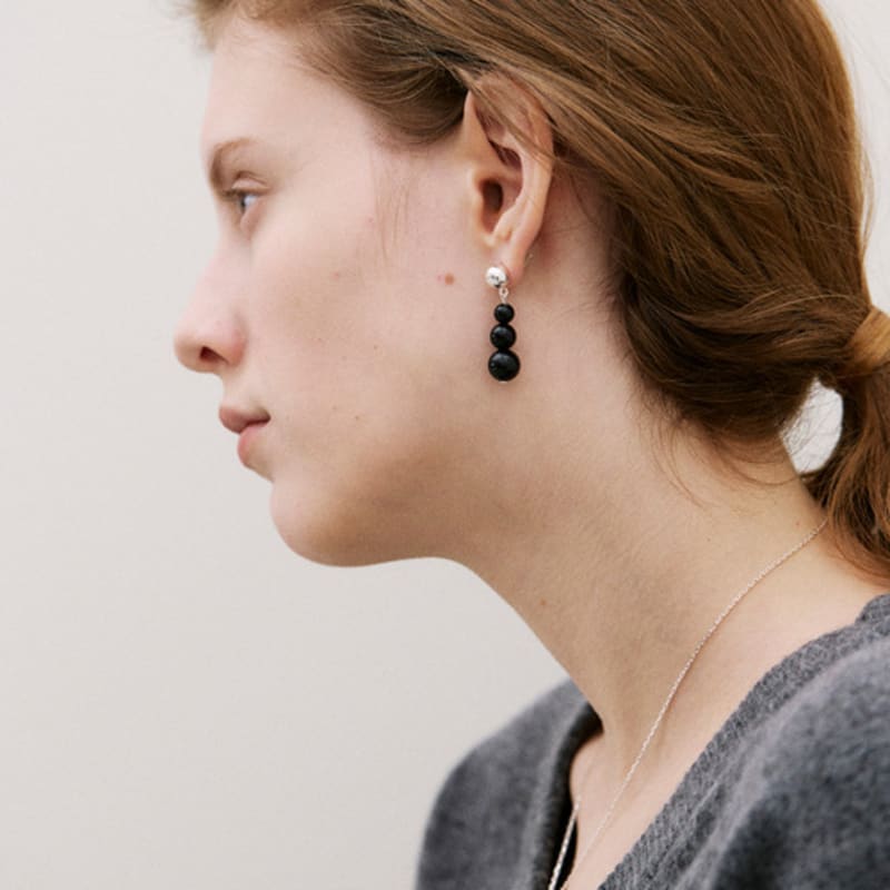 poery Onyx Drop Earring