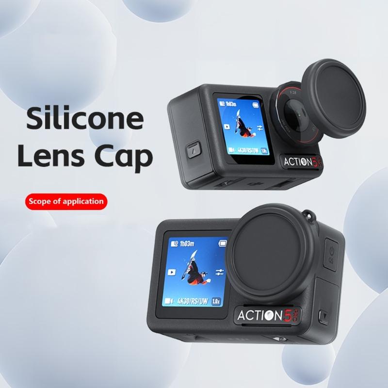 Protective Silicone Cover for Action 5 Professional/4/3 Action Camera Lens Protector Skin Friendly Texture Easily Fit