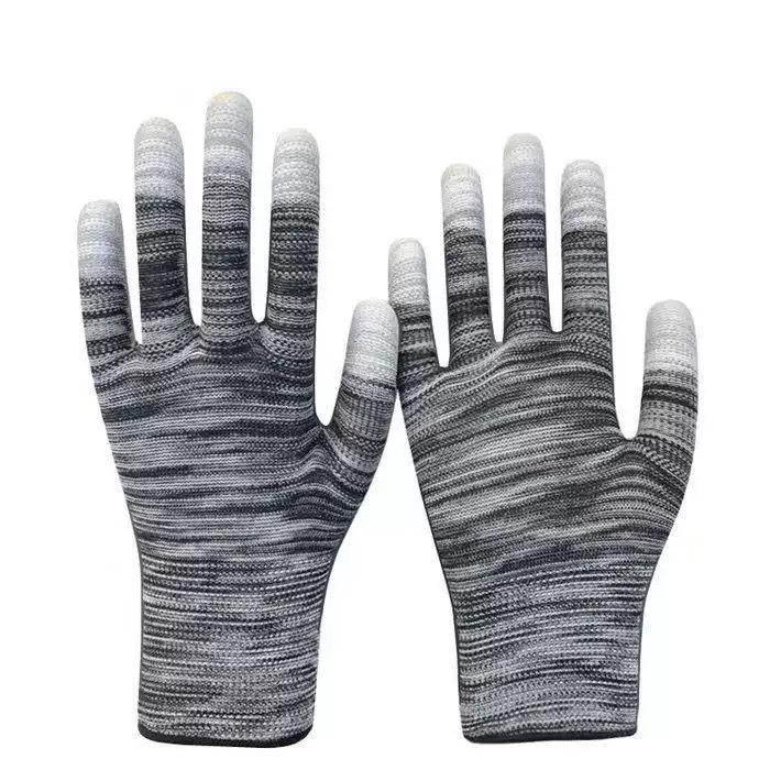 Nylon Anti-slip Wear-resistant Gel Coated Gloves: Lightweight, High-Elasticity, Thin Work Gloves for Men and Women