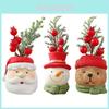 Christmas Resin Gnome Santa Snowman Miniature Decoration For Holiday Festive Decor