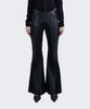 Nogtabeu Curve Panel Flare Leather Pants