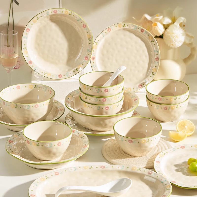 36-Piece Ceramic Dinnerware Set for 6, Chinese Style