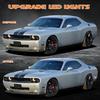 Dynamic Scan White LED Side Marker Lights For 2011-2014 Dodge Charger | 2008-2014 Dodge Challenger, Upgraded Dual Row Sequential Rear Bumper Signal